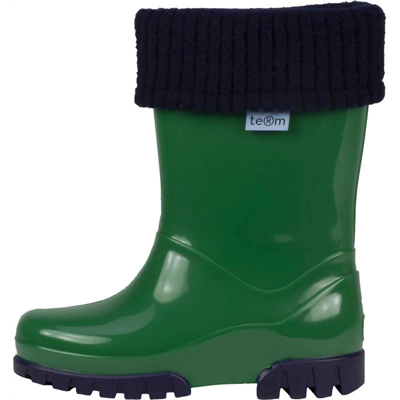 Term Footwear Shiny Wellies With Socks 1 Term Footwear Shiny Wellies With Socks