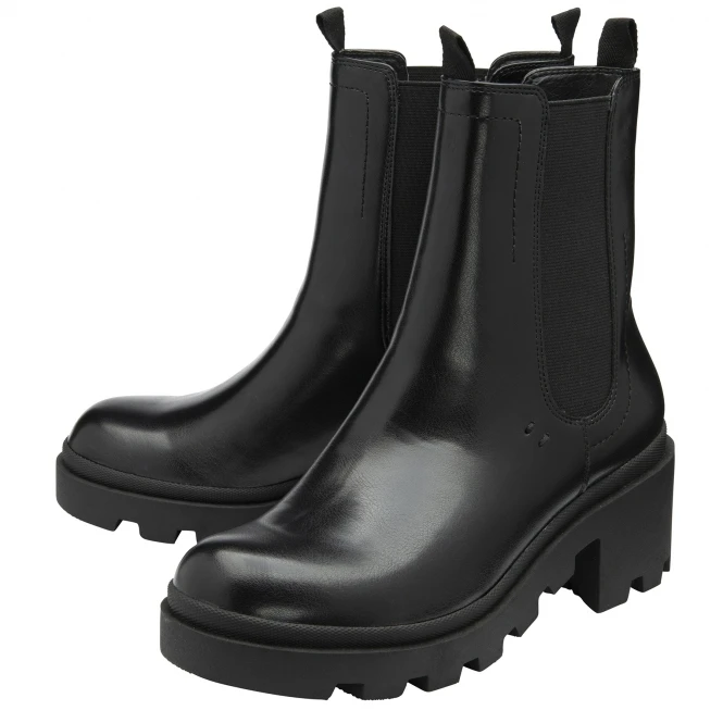 Black Clara Hi-Shine Mid-Calf Boots | Ravel 2 Black Clara Hi-Shine Mid-Calf Boots | Ravel - Image 2