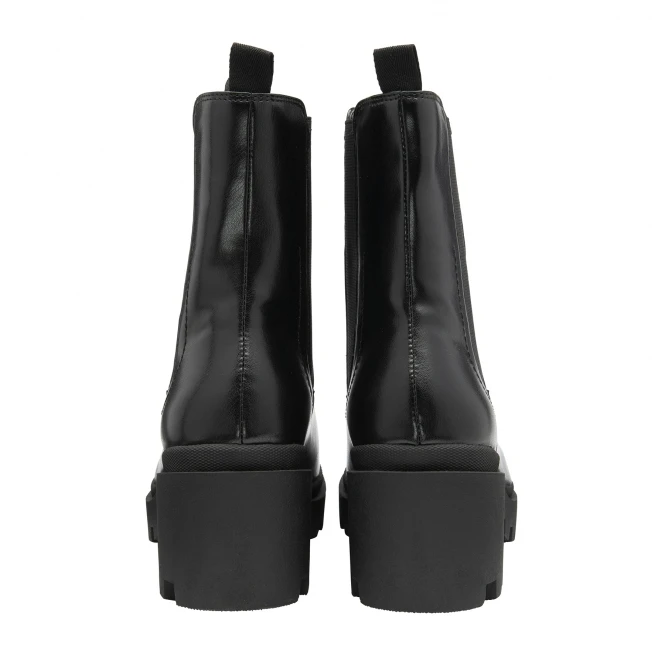 Black Clara Hi-Shine Mid-Calf Boots | Ravel 3 Black Clara Hi-Shine Mid-Calf Boots | Ravel - Image 3
