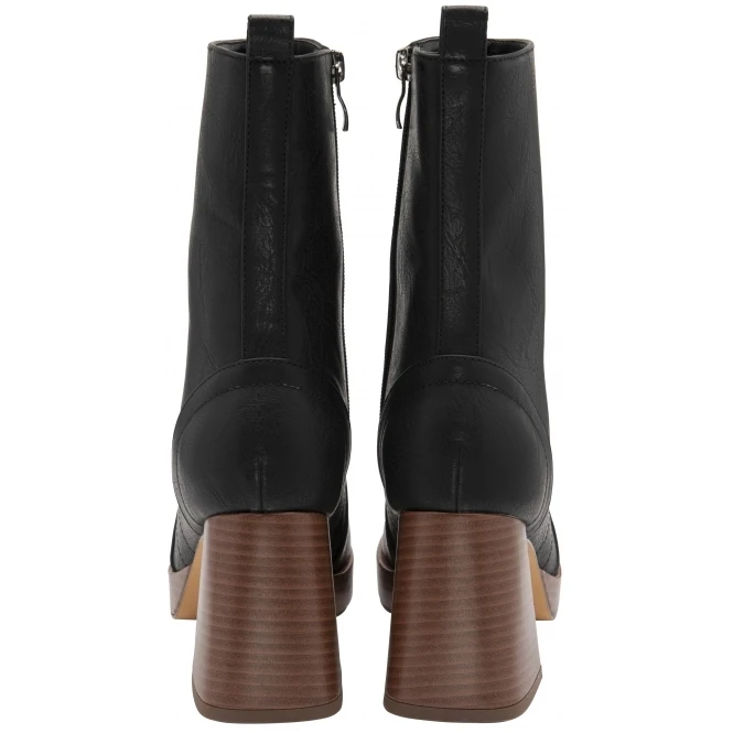 Black Kilrush Heeled Mid-Calf Boots | Ravel 3 Black Kilrush Heeled Mid-Calf Boots | Ravel - Image 3