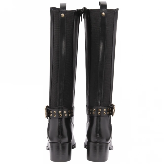Black Lajas Leather Knee High Boots | Ravel 3 Black Lajas Leather Knee High Boots | Ravel - Image 3