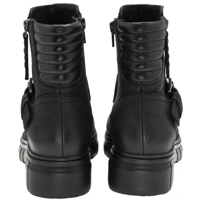 Black Leather Bantry Zip-Up Ankle Booots | Ravel 3 Black Leather Bantry Zip-Up Ankle Booots | Ravel - Image 3