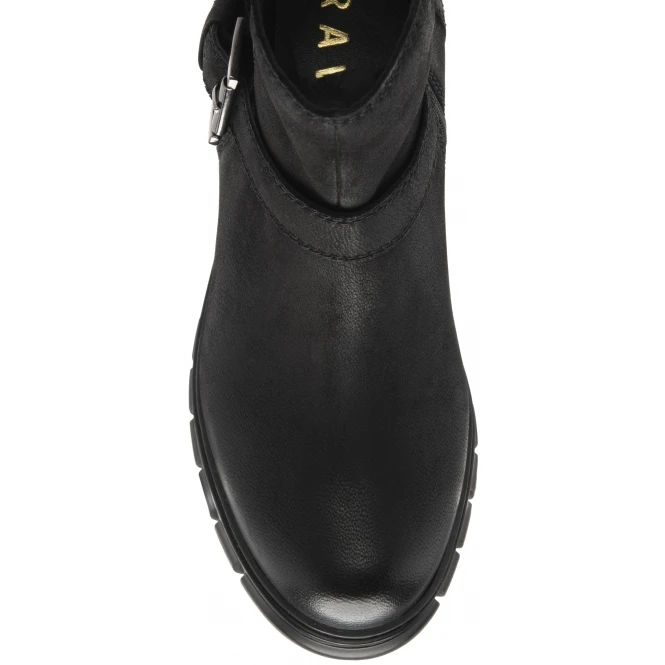 Black Leather Bantry Zip-Up Ankle Booots | Ravel 4 Black Leather Bantry Zip-Up Ankle Booots | Ravel - Image 4