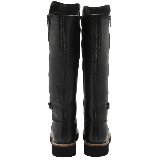 Black Leather Callan Knee High Boots | Ravel 3 Black Leather Callan Knee High Boots | Ravel - Image 3