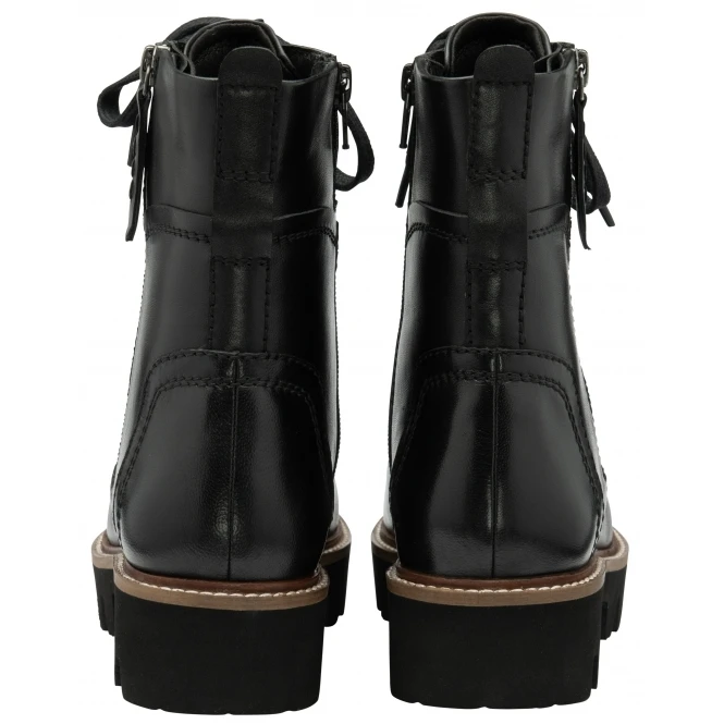 Black Leather Dyce Zip-Up Ankle Boots | Ravel 3 Black Leather Dyce Zip-Up Ankle Boots | Ravel - Image 3