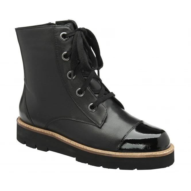Black Leather Ennis Zip-Up Ankle Boots | Ravel 1 Black Leather Ennis Zip-Up Ankle Boots | Ravel