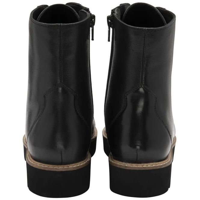 Black Leather Ennis Zip-Up Ankle Boots | Ravel 3 Black Leather Ennis Zip-Up Ankle Boots | Ravel - Image 3