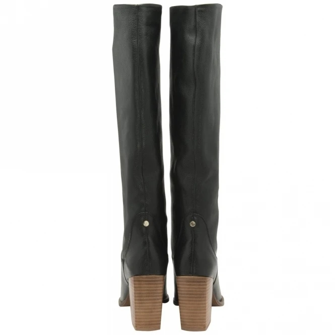 Black Leather Lumsden Heeled Knee High Boots | Ravel 3 Black Leather Lumsden Heeled Knee High Boots | Ravel - Image 3