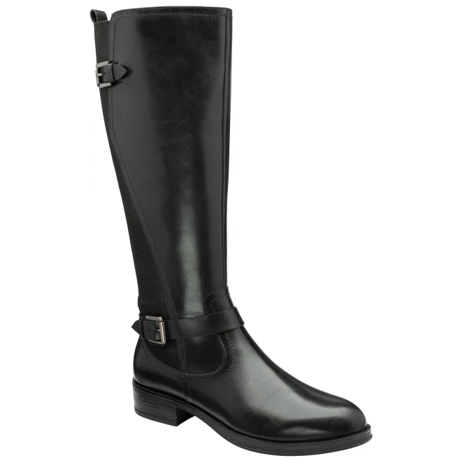 Black Leather May Knee High Boots | Ravel 1 Black Leather May Knee High Boots | Ravel