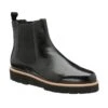 Black Leather Moza Chelsea Boots | Ravel