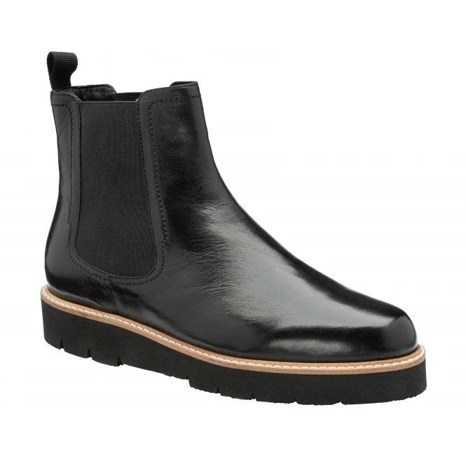 Black Leather Moza Chelsea Boots | Ravel 1 Black Leather Moza Chelsea Boots | Ravel