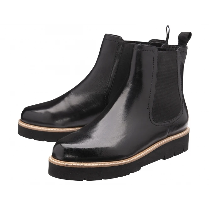 Black Leather Moza Chelsea Boots | Ravel 2 Black Leather Moza Chelsea Boots | Ravel - Image 2
