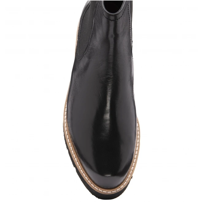 Black Leather Moza Chelsea Boots | Ravel 3 Black Leather Moza Chelsea Boots | Ravel - Image 3