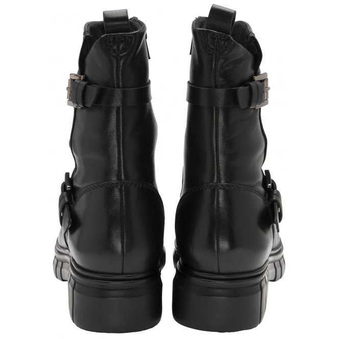 Black Leather Navan Zip-Up Mid-Calf Boots | Ravel 3 Black Leather Navan Zip-Up Mid-Calf Boots | Ravel - Image 3
