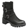 Black Leather Nell Zip-Up Mid-Calf Boots | Ravel