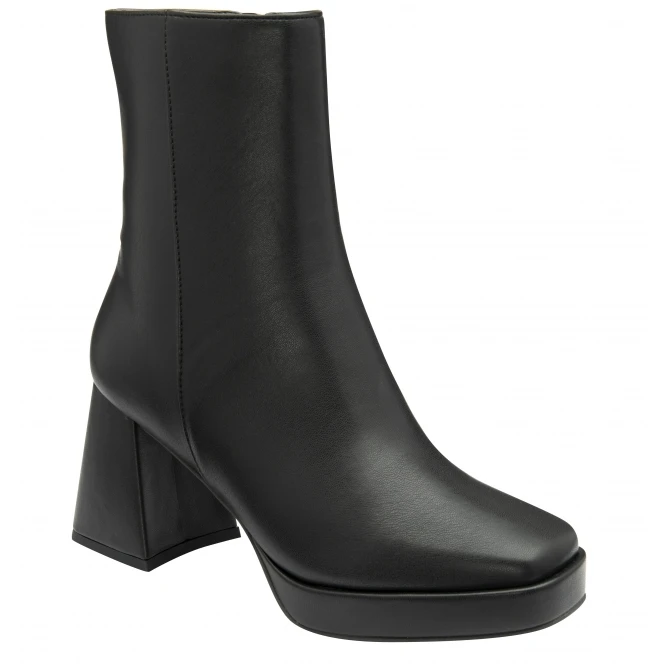 Black Meelin Block Heel Ankle Boots | Ravel 1 Black Meelin Block Heel Ankle Boots | Ravel