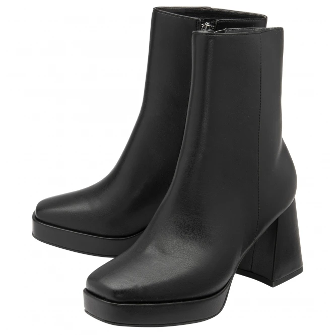 Black Meelin Block Heel Ankle Boots | Ravel 2 Black Meelin Block Heel Ankle Boots | Ravel - Image 2