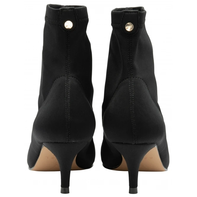 Black Satin Madruga Pointed-Toe Sock Boots | Ravel 3 Black Satin Madruga Pointed-Toe Sock Boots | Ravel - Image 3