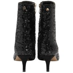 Black Sequin Currans Pointed-Toe Ankle Boots | Ravel -Cots Footwear Shop black sequin currans pointed toe ankle boots ravel p1547 9502 medium