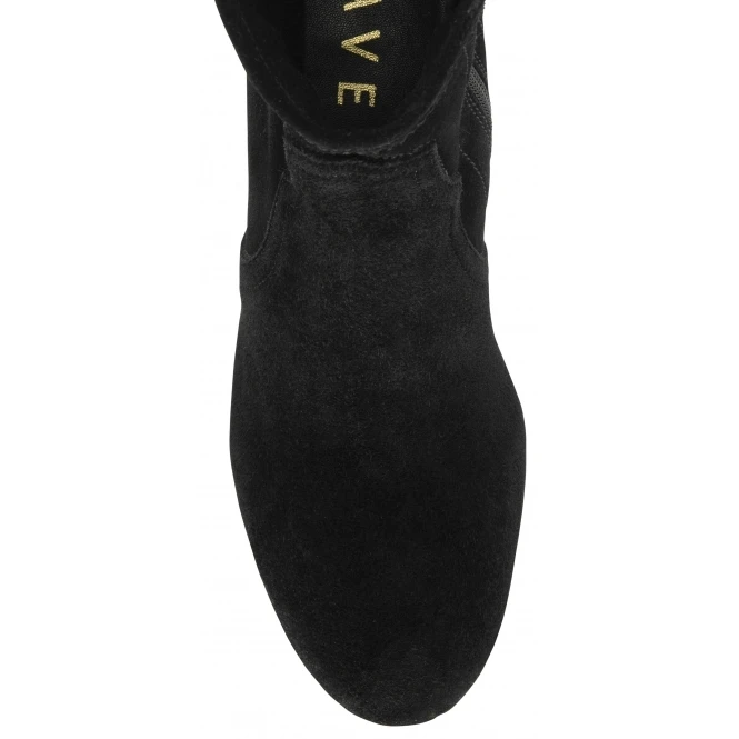 Black Suede Teelin Heeled Ankle Boots | Ravel 4 Black Suede Teelin Heeled Ankle Boots | Ravel - Image 4