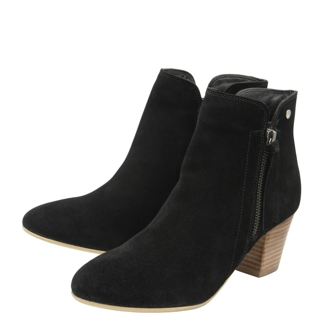 Black Suede Tulli Ankle Boots | Ravel 2 Black Suede Tulli Ankle Boots | Ravel - Image 2