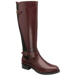 Bordo Leather May Knee High Boots | Ravel