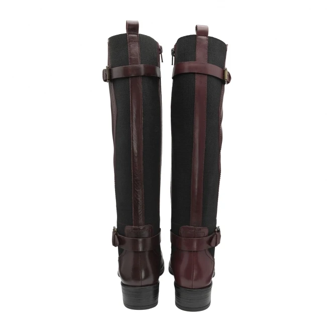 Bordo Leather May Knee High Boots | Ravel 3 Bordo Leather May Knee High Boots | Ravel - Image 3