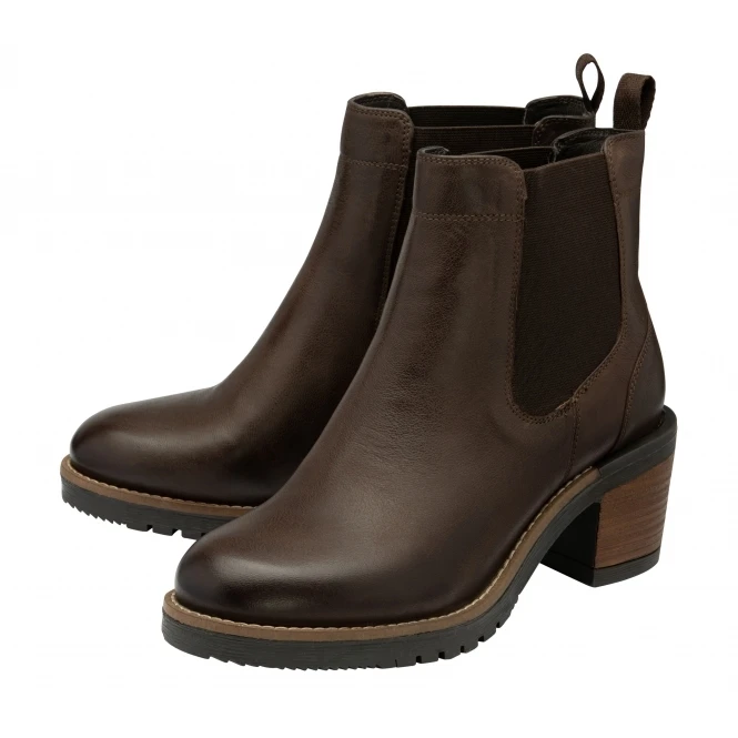 Brown Leather Bray Pull-On Ankle Boots | Ravel 2 Brown Leather Bray Pull-On Ankle Boots | Ravel - Image 2