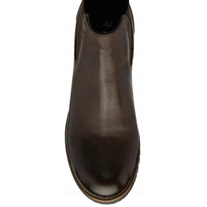 Brown Leather Bray Pull-On Ankle Boots | Ravel 4 Brown Leather Bray Pull-On Ankle Boots | Ravel - Image 4