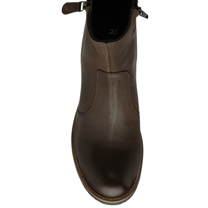 Brown Leather Calder Zip-Up Ankle Boots | Ravel 4 Brown Leather Calder Zip-Up Ankle Boots | Ravel - Image 4