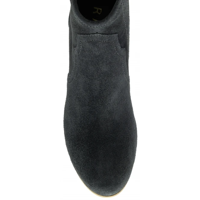 Charcoal Suede Teelin Heeled Ankle Boots | Ravel 4 Charcoal Suede Teelin Heeled Ankle Boots | Ravel - Image 4