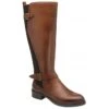 Cognac Leather May Knee High Boots | Ravel