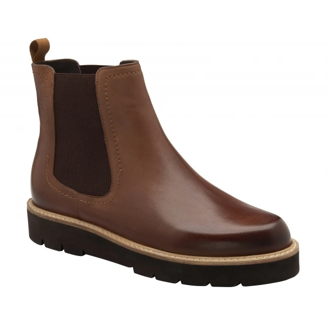Cognac Leather Moza Chelsea Boots | Ravel 1 Cognac Leather Moza Chelsea Boots | Ravel