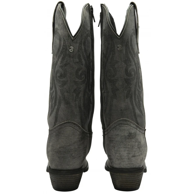 Grey Leather Taylor Cowboy Boots | Ravel 3 Grey Leather Taylor Cowboy Boots | Ravel - Image 3