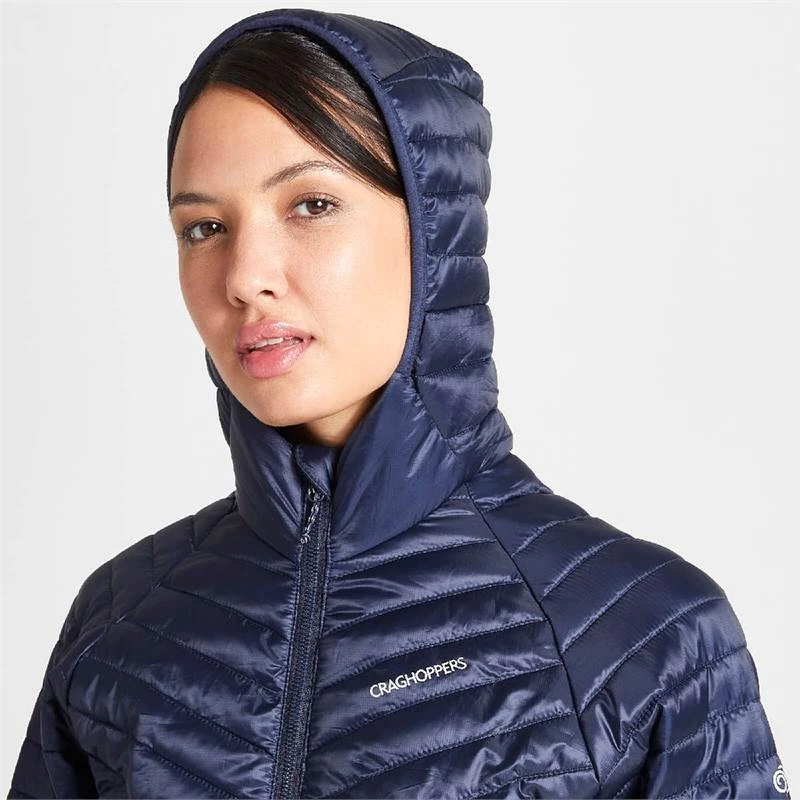 Craghoppers Womens ExpoLite Long Hooded Jacket 4 Craghoppers Womens ExpoLite Long Hooded Jacket - Image 4