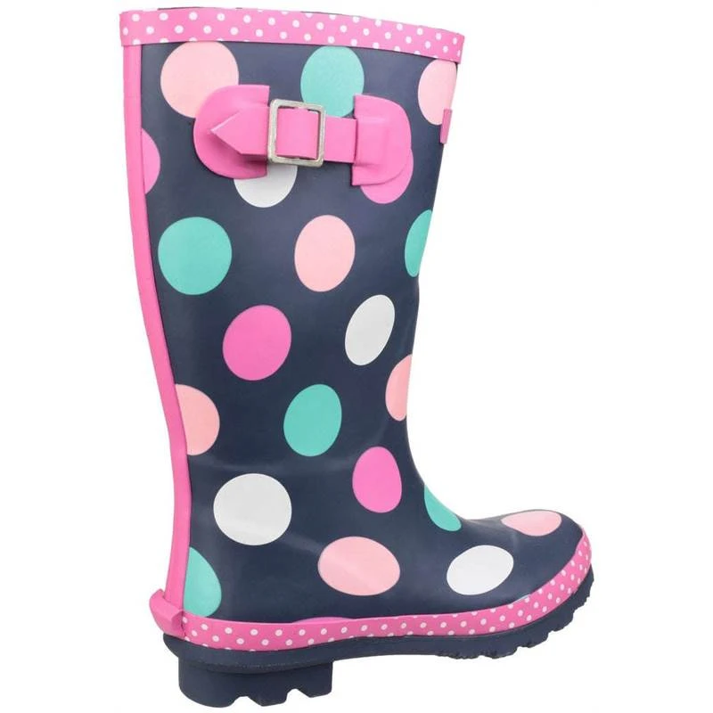 Cotswold Kids Dotty Pull On Wellington Boots 2 Cotswold Kids Dotty Pull On Wellington Boots - Image 2