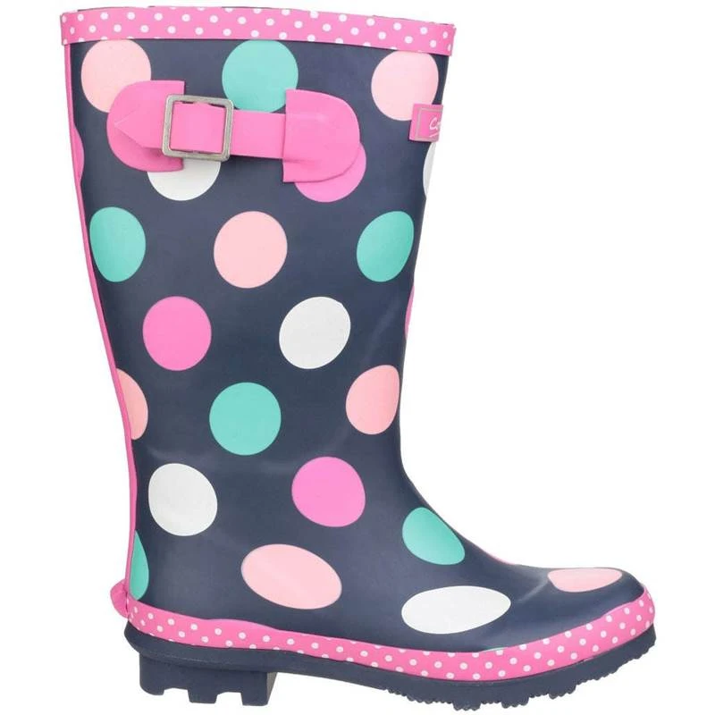 Cotswold Kids Dotty Pull On Wellington Boots 4 Cotswold Kids Dotty Pull On Wellington Boots - Image 4