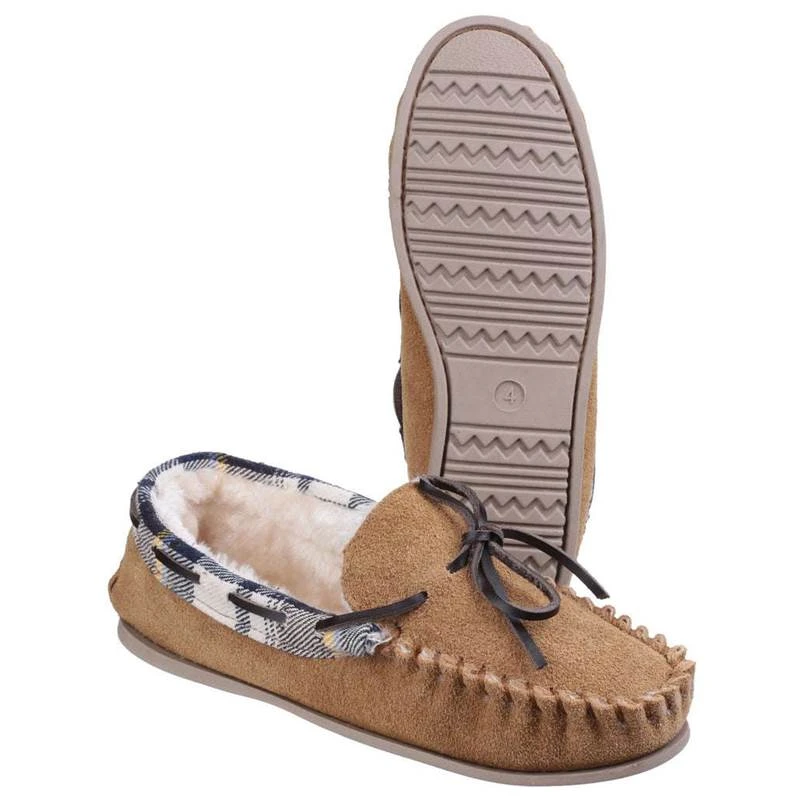 Cotswold Womens Kilkenny Slip On Moccasin Slippers 3 Cotswold Womens Kilkenny Slip On Moccasin Slippers - Image 3