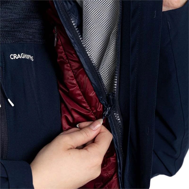 Craghoppers Womens CaldbeckPro 3in1 Waterproof Jacket 10 Craghoppers Womens CaldbeckPro 3in1 Waterproof Jacket - Image 10