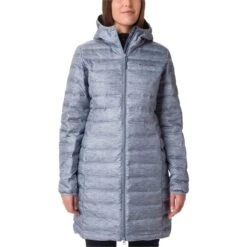 Columbia Womens Lake 22 Down Long Hooded Jacket