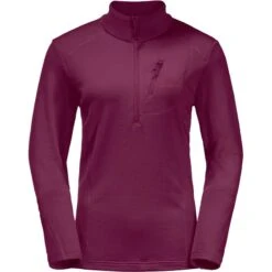 Jack Wolfskin Womens Kolbenberg Half-Zip Pullover
