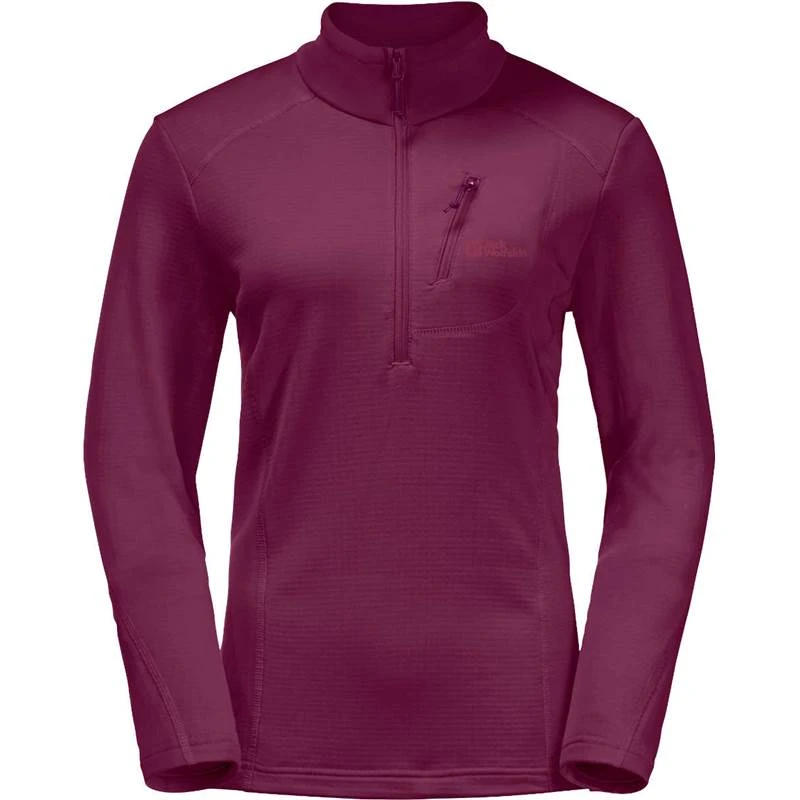 Jack Wolfskin Womens Kolbenberg Half-Zip Pullover 1 Jack Wolfskin Womens Kolbenberg Half-Zip Pullover