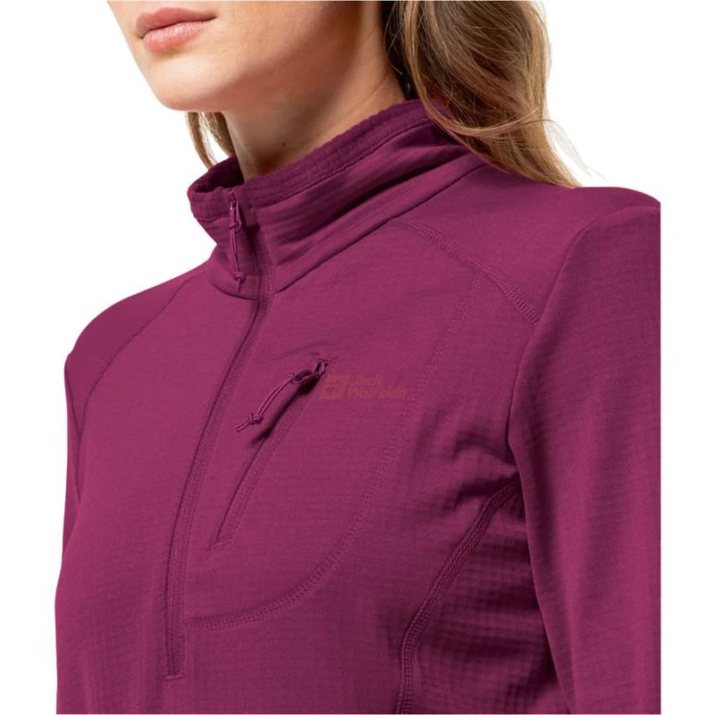 Jack Wolfskin Womens Kolbenberg Half-Zip Pullover 3 Jack Wolfskin Womens Kolbenberg Half-Zip Pullover - Image 3
