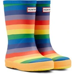Hunter Kids First Rainbow Wellington Boots