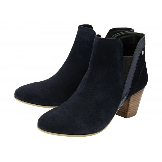 Navy Suede Narin Ankle Boots | Ravel 2 Navy Suede Narin Ankle Boots | Ravel - Image 2