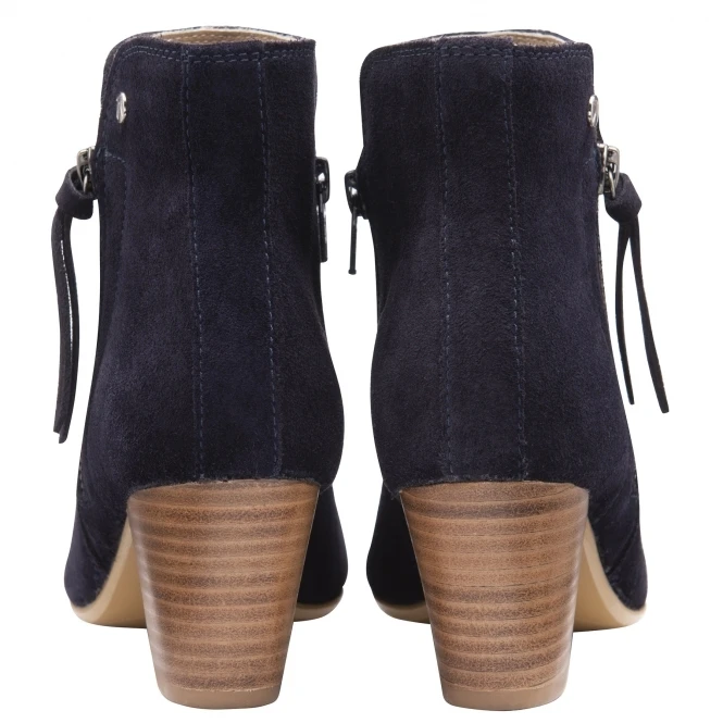 Navy Suede Tulli Ankle Boots | Ravel 3 Navy Suede Tulli Ankle Boots | Ravel - Image 3