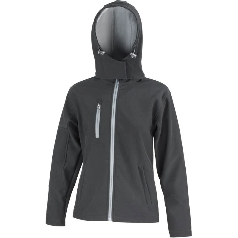Result Womens TX Performance Hooded Softshell Jacket R230F 3 Result Womens TX Performance Hooded Softshell Jacket R230F - Image 3