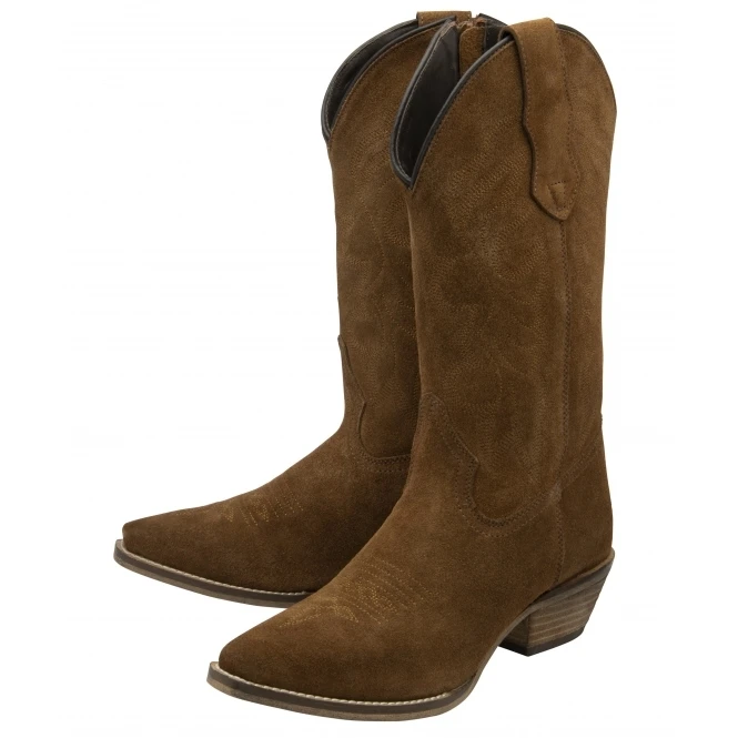 Rust Suede Taylor Cowboy Boots | Ravel 2 Rust Suede Taylor Cowboy Boots | Ravel - Image 2