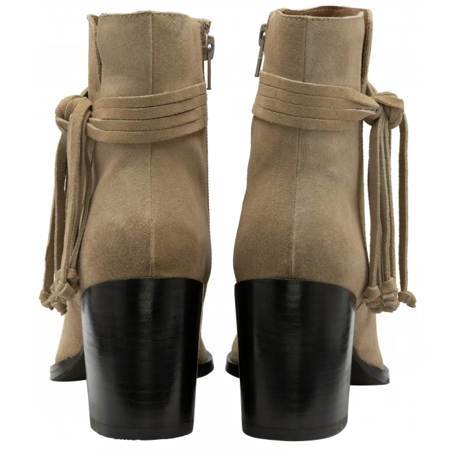 Sand Suede Soran Heeled Ankle Boots | Ravel 3 Sand Suede Soran Heeled Ankle Boots | Ravel - Image 3