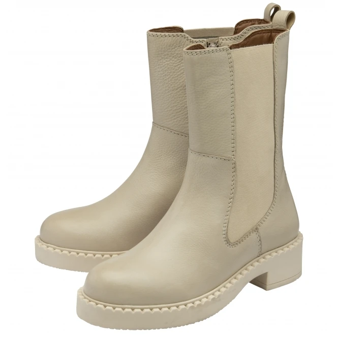 Stone Leather Garvie Zip-Up Mid-Calf Boots | Ravel 2 Stone Leather Garvie Zip-Up Mid-Calf Boots | Ravel - Image 2